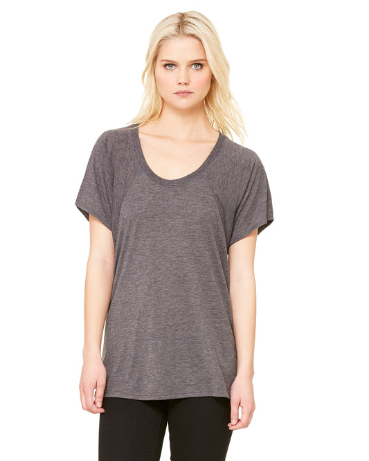 Women's Flowy Raglan T-Shirt - Heather Dark Gray