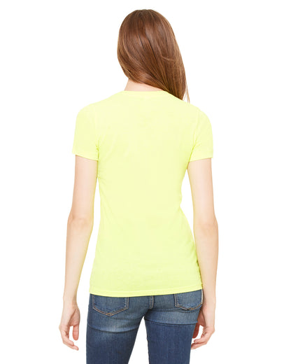 Women's Cotton/Polyester Tee - Neon Yellow