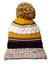 Sport-Tek STC21 - Pom Pom Team Beanie - True Navy / Gold / White