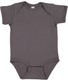 Rabbit Skins 4424 - Infant Fine Jersey Bodysuit - Charcoal
