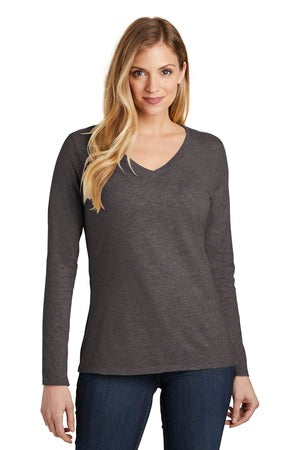 Women's Very Important Tee Long Sleeve V-Neck - Heather Charcoal