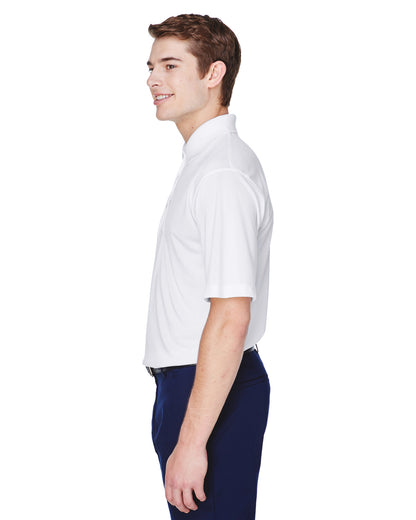 Men's Cool & Dry 8-Star Elite Performance Interlock Polo - White