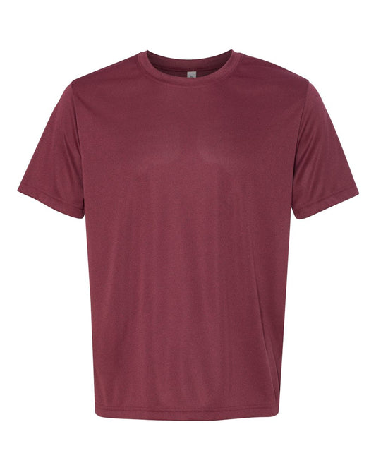 Unisex Performance Short-Sleeve T-Shirt - Heather Maroon