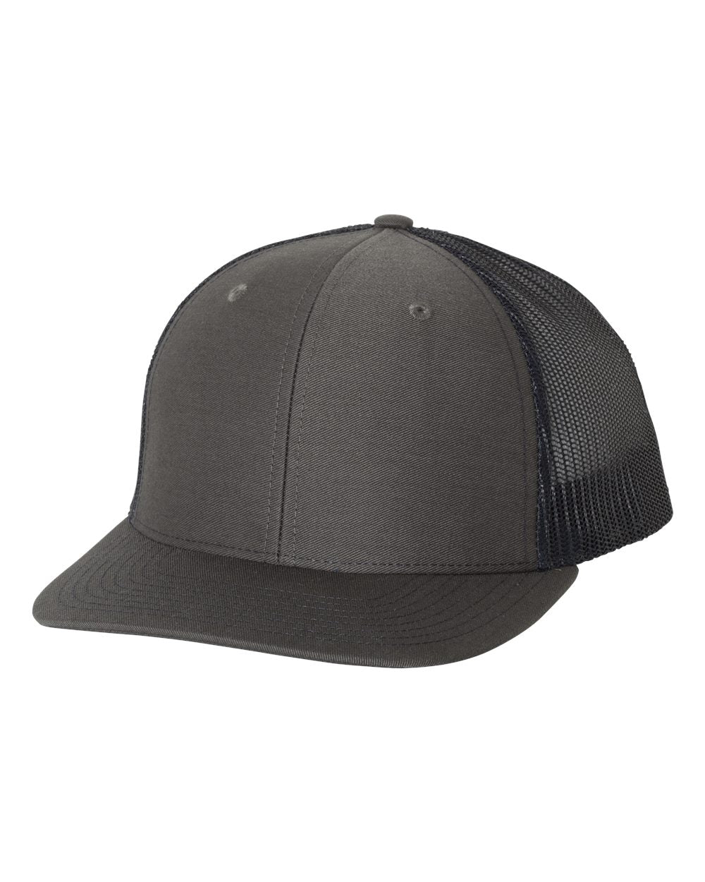Snapback Trucker Cap - Charcoal / Navy