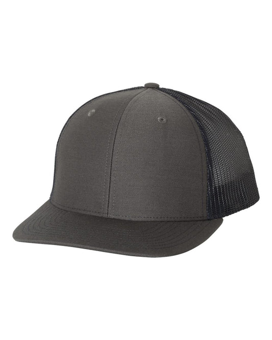 Snapback Trucker Cap - Charcoal / Navy