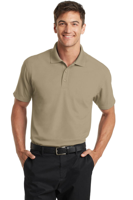 Unisex Dry Zone Grid Polo - Tan