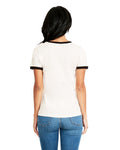 Women's Ringer T-Shirt - White / Black