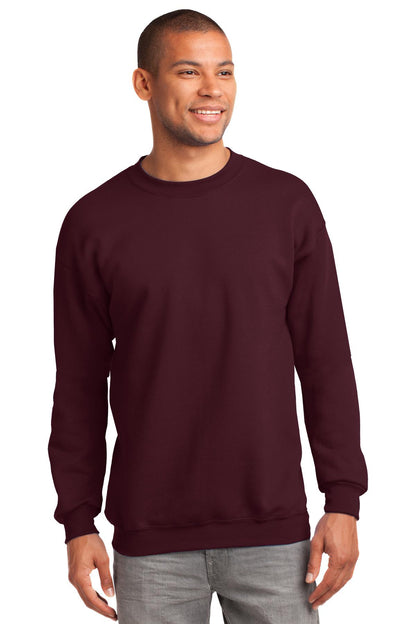 Unisex Tall Essential Fleece Crewneck Sweatshirt - Maroon
