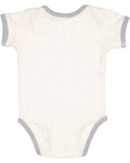 Infant Baby Rib Bow Tie Bodysuit - Natural Heather / Heather