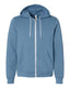 Bella + Canvas 3739 - Unisex Poly-Cotton Sponge Fleece Full-Zip Hoodie - Steel Blue