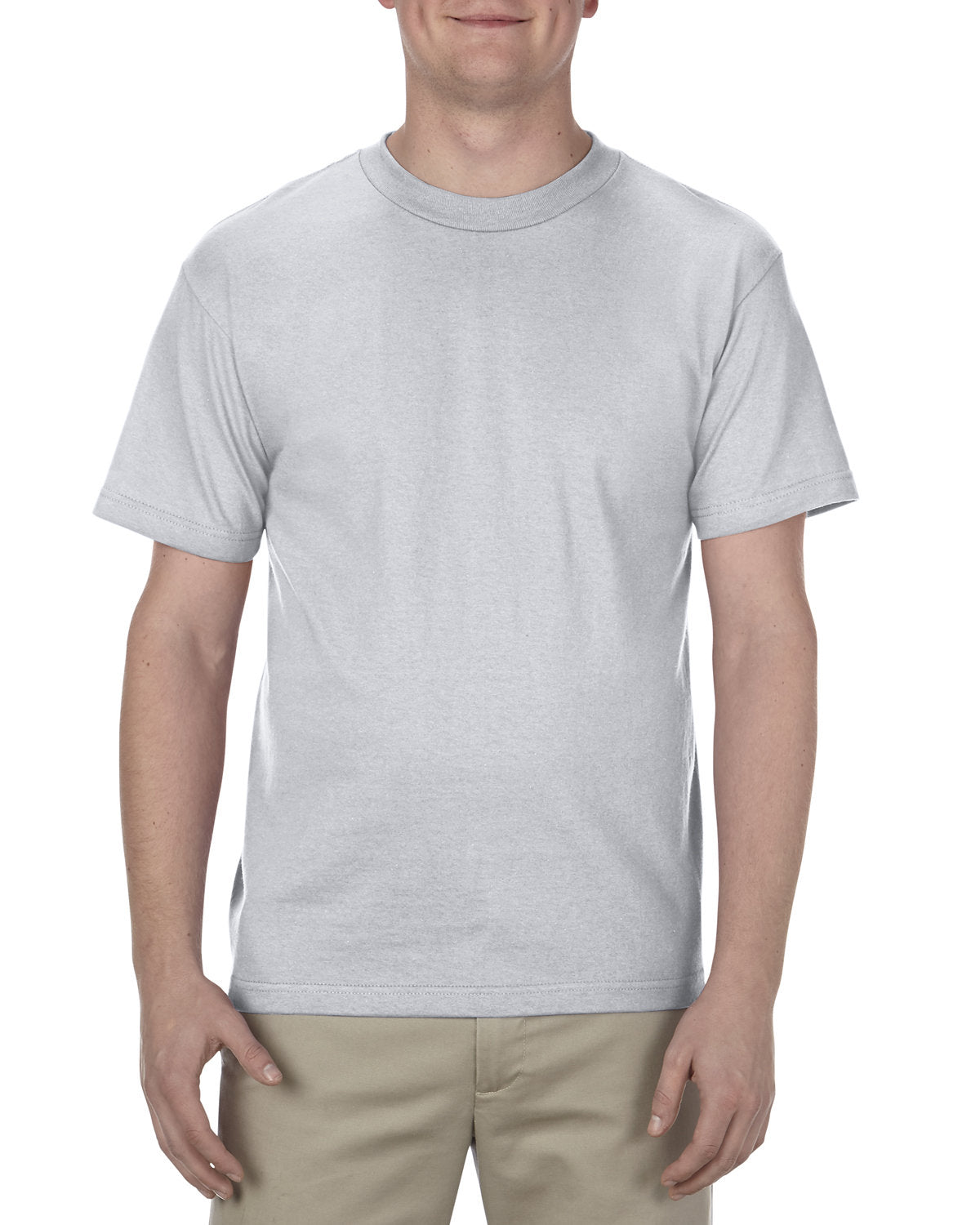Unisex Heavyweight Cotton T-shirt - Silver