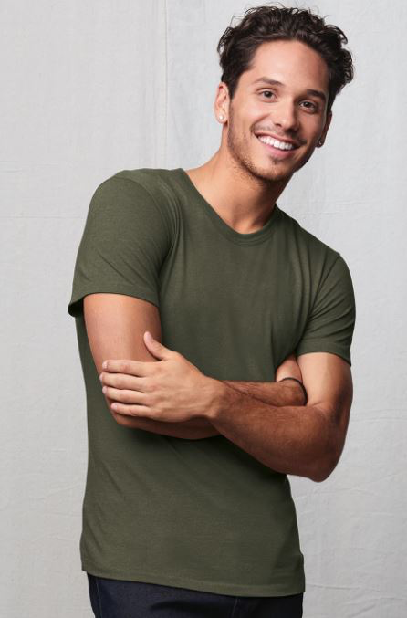 Men's Modal Triblend T-Shirt - Military Green Triblend