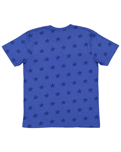 Unisex Star Print T-Shirt - Royal Star