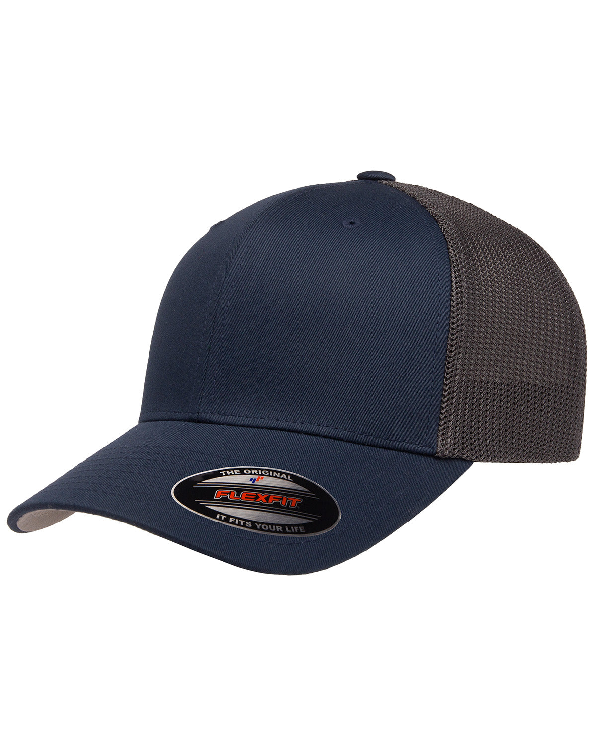 Unisex 6-Panel Trucker Cap - Navy / Graphite