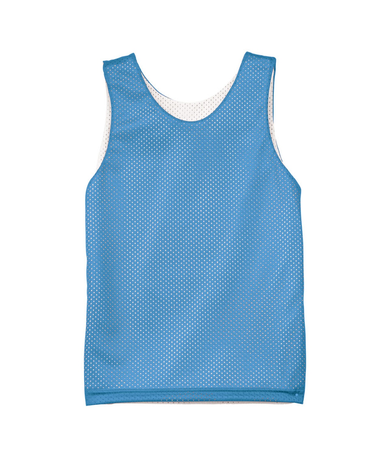 Youth Reversible Mesh Tank - Light Blue / White
