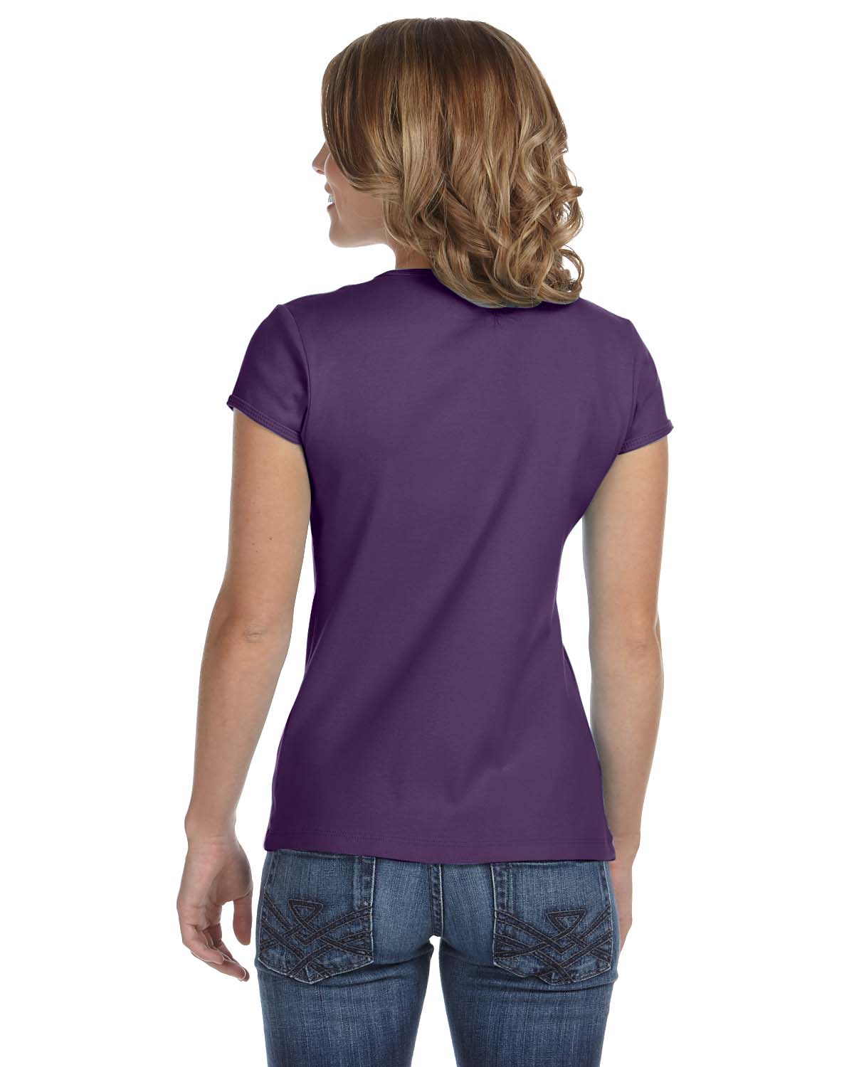 Women's Baby Rib Short-Sleeve T-Shirt - Purple