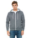 Bella + Canvas 3739 - Unisex Poly-Cotton Sponge Fleece Full-Zip Hoodie - Digital Gray