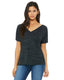 Bella + Canvas 8815 - Women's Slouchy V-Neck T-Shirt - Black Marble