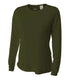 A4 NW3002 - Women's Long Sleeve Cooling Performance Crew Shirt - Military Green