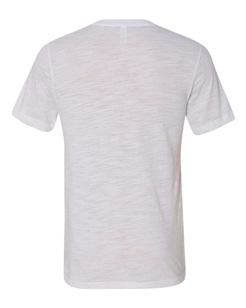 Unisex Jersey Short-Sleeve V-Neck T-Shirt - White Slub