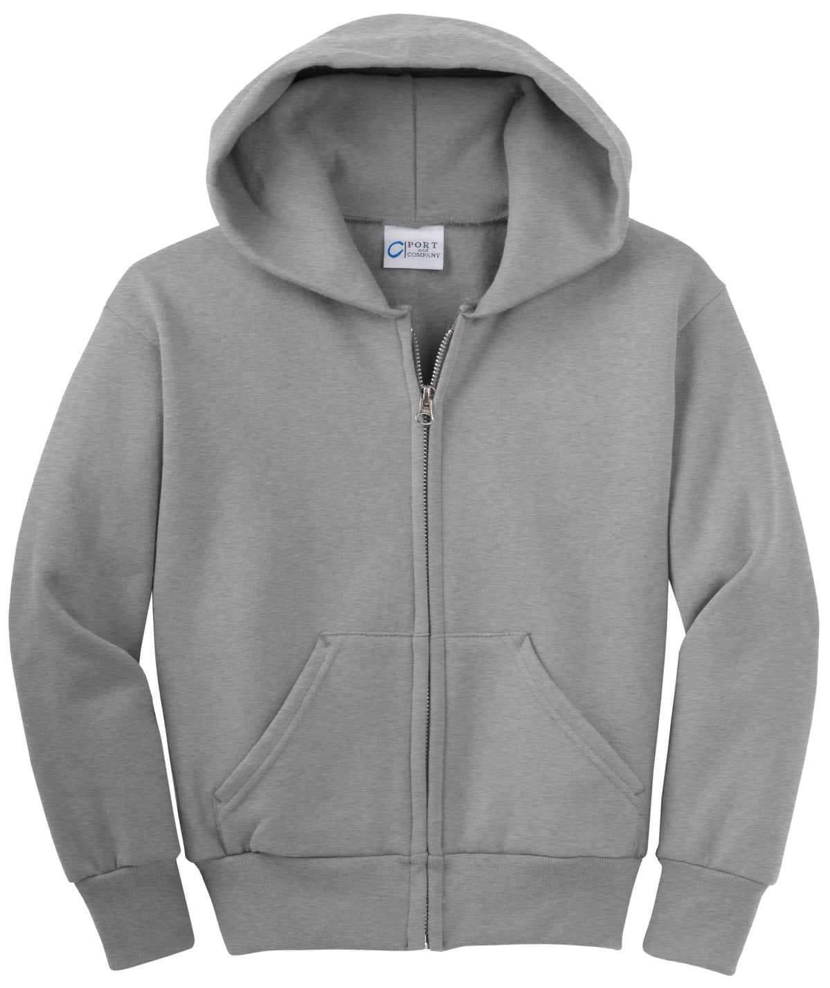 Youth Core Fleece Full-Zip Hoodie - Athletic Heather