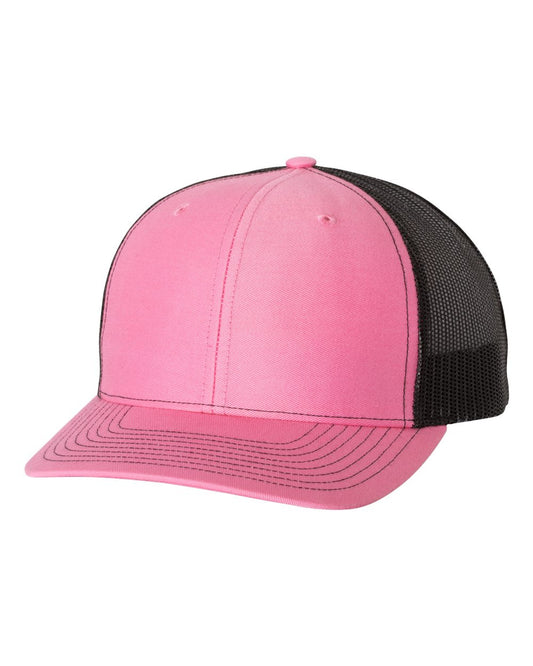Snapback Trucker Cap - Hot Pink / Black