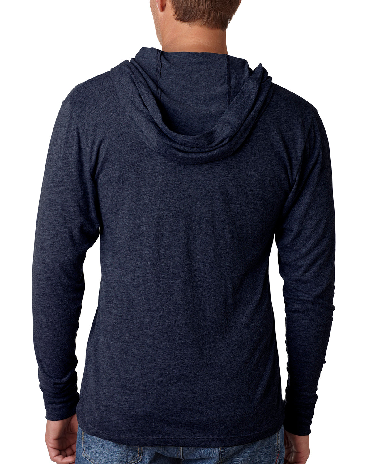 Unisex Triblend Long-Sleeve Hoodie - Vintage Navy