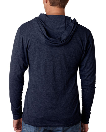 Unisex Triblend Long-Sleeve Hoodie - Vintage Navy