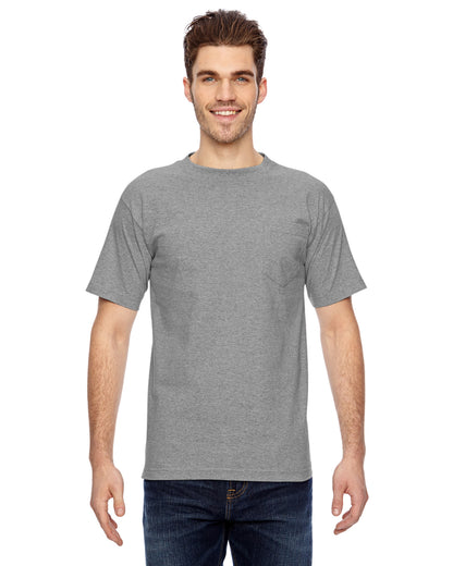 Unisex 100% Cotton Pocket T-Shirt - Dark Ash