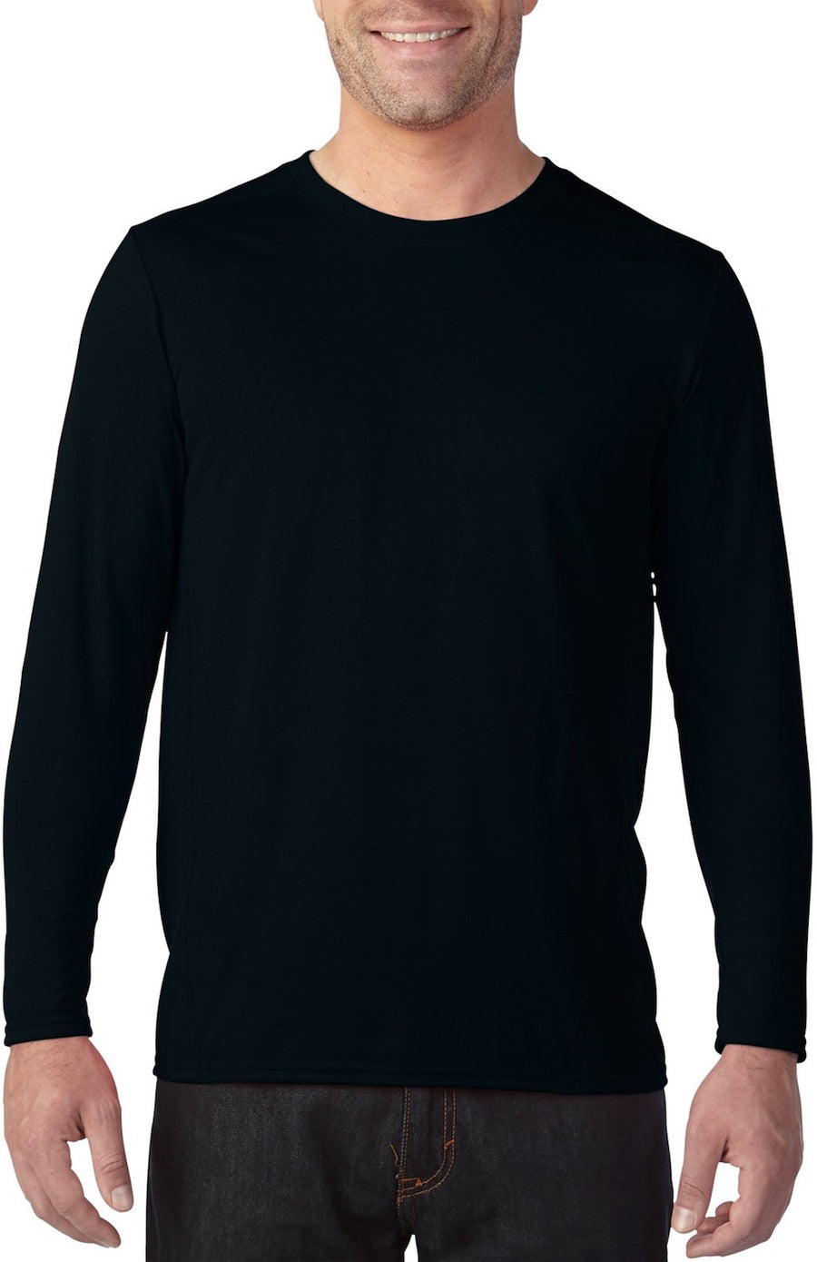 Unisex Performance®  Long-Sleeve Tech T-Shirt - Black