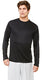 All Sport M3021 - Long Sleeve Pieced Interlock T-Shirt - Black / Slate