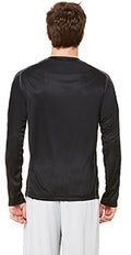 Long Sleeve Pieced Interlock T-Shirt - Black / Slate